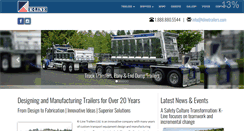 Desktop Screenshot of klinetrailers.com